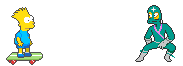 simpsons - bart vs shinobi.gif (15146 bytes)